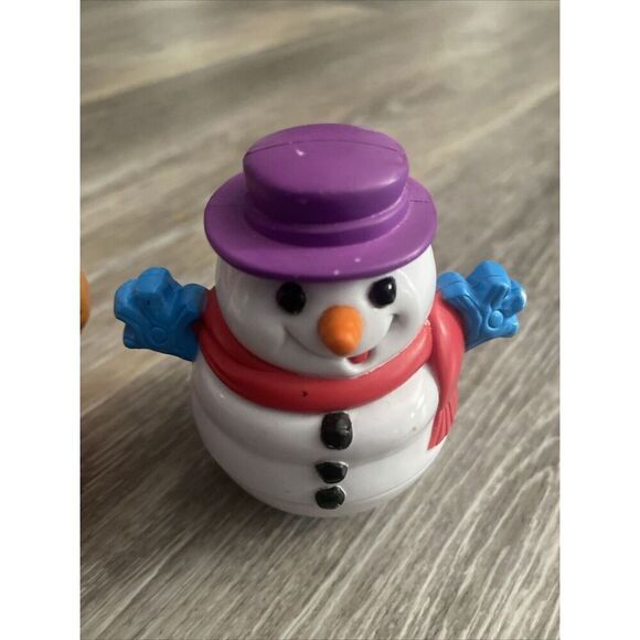 Playskool Weeble Wobbles 2005 Christmas Edition - Santa, Reindeer, & Snowman - Picture 4 of 9